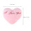 2Pcs Pink Heart Shaped Luminous Throw Pillows For Sofa Car Home 3