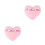 2Pcs Pink Heart Shaped Luminous Throw Pillows For Sofa Car Home 9