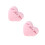 2Pcs Pink Heart Shaped Luminous Throw Pillows For Sofa Car Home 8