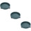 3 Pcs Movable Plastic Plant Pot Tray With Wheels Round Shape 9