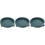 3 Pcs Movable Plastic Plant Pot Tray With Wheels Round Shape 4
