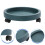 3 Pcs Movable Plastic Plant Pot Tray With Wheels Round Shape 10