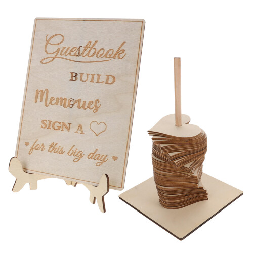 5 Sets Wedding Guest Book And Decorations For Ceremony Reception 1