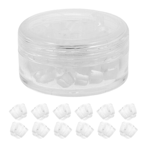 250 Pcs Clear Silicone Earring Backs Stopper Plug Locking Accessories 2