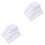 20 Pcs Wood Frame Cotton White Stretched Canvas For Drawing Diy 3
