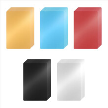 100 piezas de hojas de aluminio de colores para grabar en metal, 86 x 54 x 0,2 mm