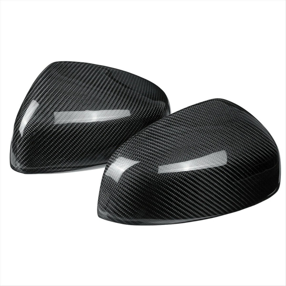 1 Pair Rearview Mirror Cover Carbon Fiber Side Mirror Caps For 4851210388794