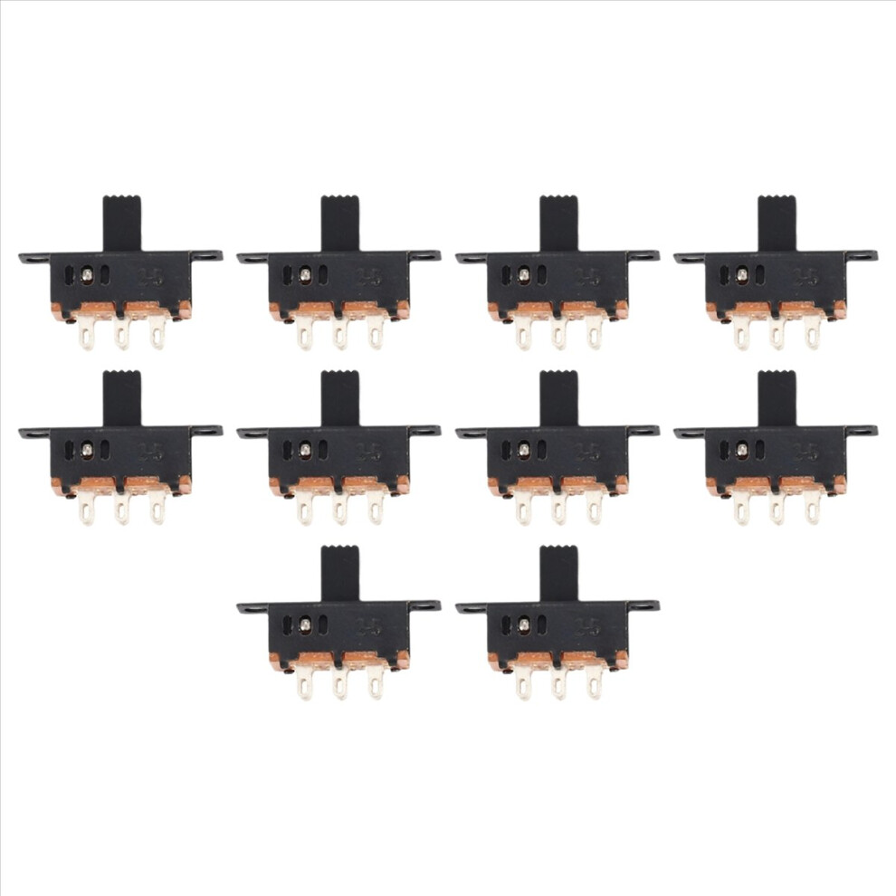 10X Dc 0.5A 50V 3 Position 2P2t Dpdt Panel Mount Slide Switch Ss23d32 4852209375009