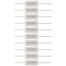 10x Trådviklede keramiske cementmodstande 100 Ohm 5W Watt 5%