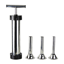 2 Sets 4 Pcs Stainless Steel Sausage Stuffer Kit Manual Salami Makers