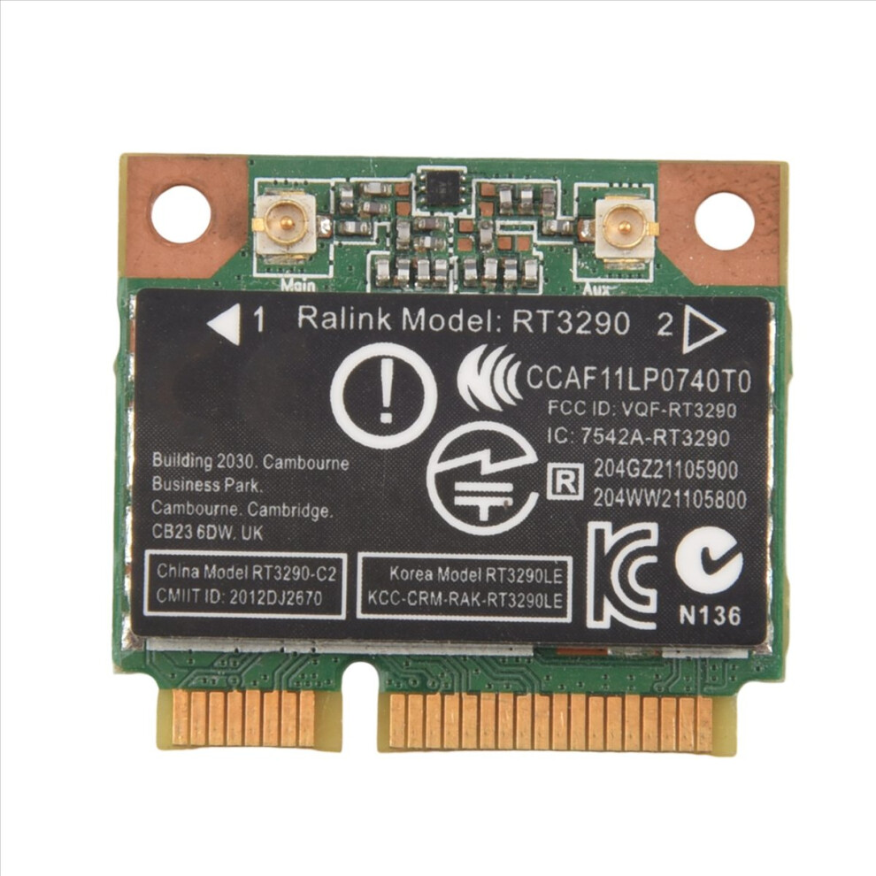 150Mbps 2.4Ghz Rt3290 Wireless Wifi + Bluetooth Bt 3.0 Pci-E Card 4853290872194