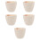 5Pcs Ceramic Crucible Cup Laboratory Equipment 40Ml 9