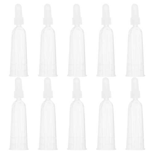 40 Pcs Transparent Ampule Bottle Dropper Cap For Liquid Dispensing 2