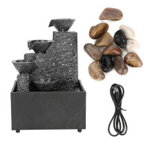 Desktop USB Water Fountain Ornament Crafts for Indoor Home Office