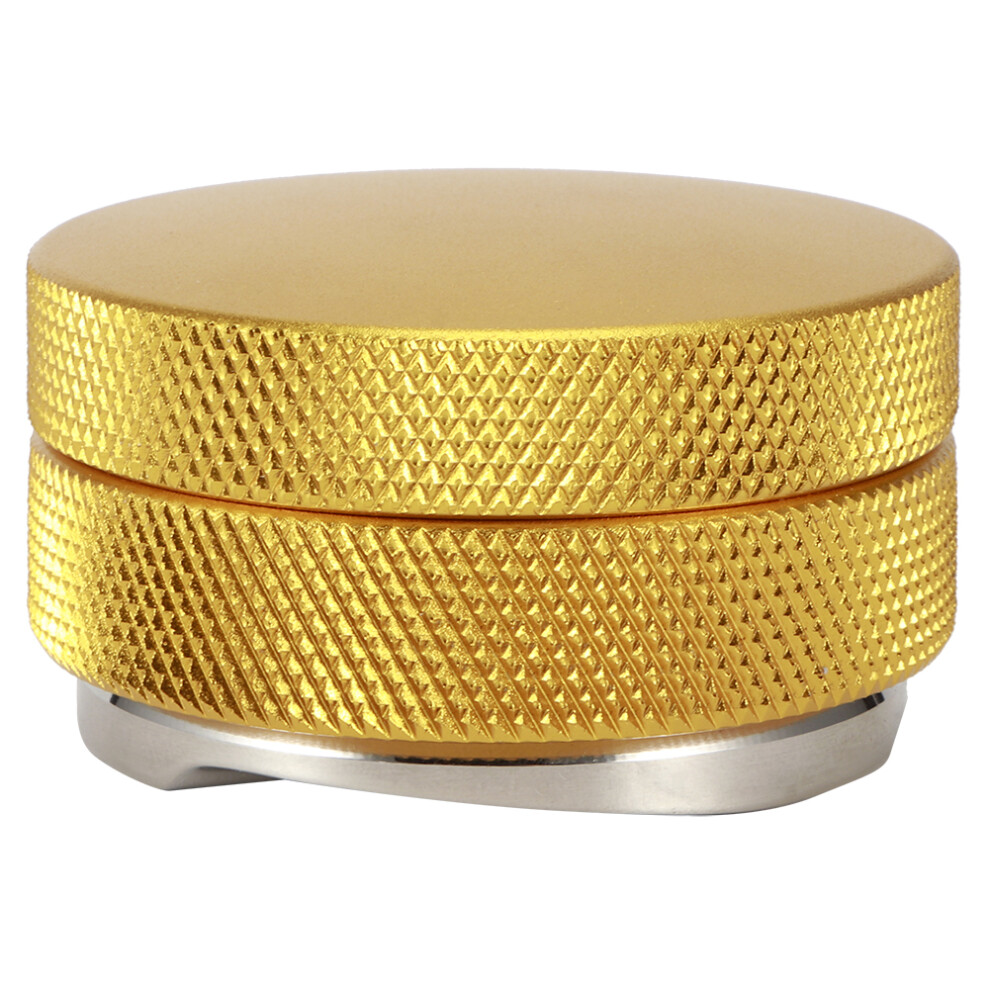 (58Mm Gold) Stainless Steel Coffee Tamper 3 Angled Slopes 58Mm Gold 685922967503