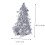 2Pcs Simulative Christmas Tree Shape DIY Mini Model Party Decor Silver 1
