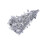 2Pcs Simulative Christmas Tree Shape DIY Mini Model Party Decor Silver 3