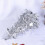2Pcs Simulative Christmas Tree Shape DIY Mini Model Party Decor Silver 11
