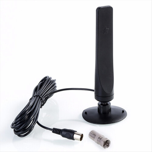 1Pcs Booster Active Signal Receiver Amplifier Mini DVB-T2 Antenna