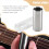 2 st. glasskivor och metallskivor för gitarr, bas, medium (6 cm) 5