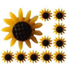 60 Pcs Sunflower Thumbtacks For Bulletin Board And Cork