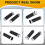 25mm Handle Grip Handlebar Grip Rubber Gel Sleeve for Steed400 7