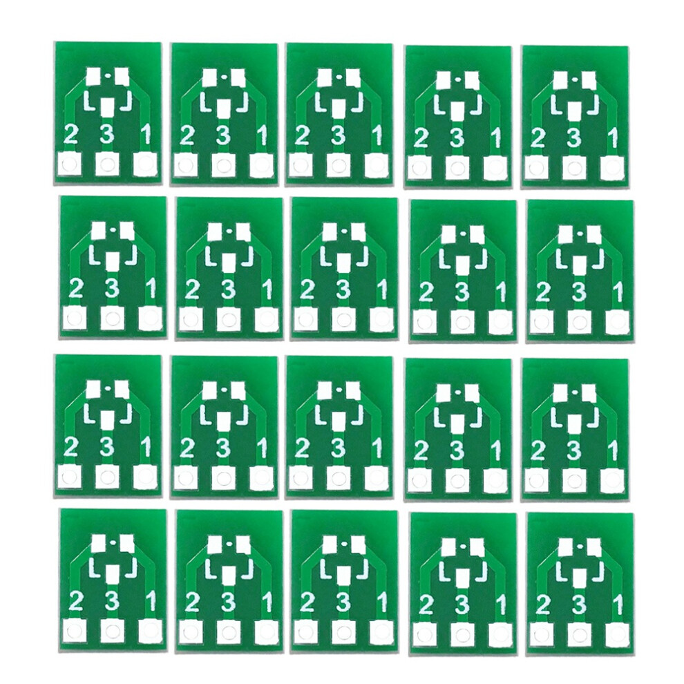 20Pcs Sot23 Sot23-3 Turn Sip3 Double-Side Smd Turn Dip Sip3 Adapter 4853290813791