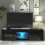 Creative Furniture Loom 130cm TV Unit LED - Black Gloss Doors 1