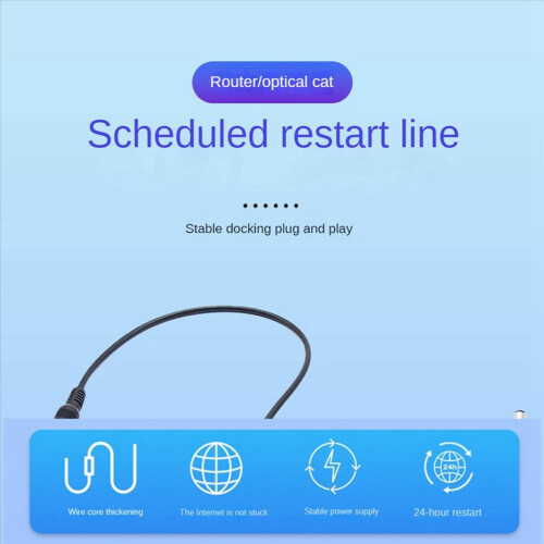 24 Stunden Auto-Reboot Router Routing Timer Reset Tool Schwarz 1