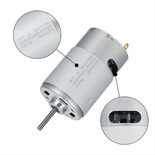 Ηλεκτρικός κινητήρας 24V 40000RPM 2 τεμάχια, RS555 Παιδικά παιχνίδια αυτοκινήτου 1