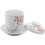 4 Sets Ceramic Japanese Stew Cup With Dish 11