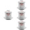 4 Sets Ceramic Japanese Stew Cup With Dish 6