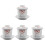 4 Sets Ceramic Japanese Stew Cup With Dish 2
