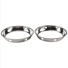 2PCS Anel Wok de A?o Inoxid?vel Met?lico Tamanho Universal para Fog?o a G?s