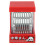 5Stk Mini Lebensmittel Display Kabinett Kunststoff Rot 1