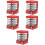 5Stk Mini Lebensmittel Display Kabinett Kunststoff Rot 9