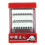 5Stk Mini Lebensmittel Display Kabinett Kunststoff Rot 2