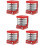 5Stk Mini Lebensmittel Display Kabinett Kunststoff Rot 10
