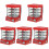 5Stk Mini Lebensmittel Display Kabinett Kunststoff Rot 4