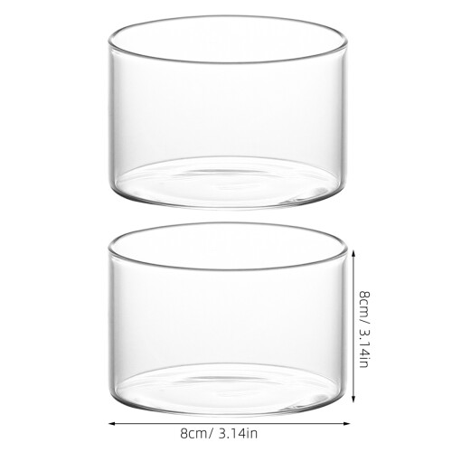 8 Pcs Transparent Multi-Function Pudding Cups For Yogurt Ice Cream 2