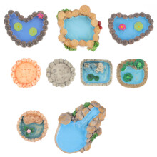 27 Pcs Miniature Landscape And Pond Ornaments Random Style