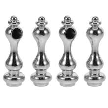 16 Pcs Furniture Hardware Glass Railing Post End Cap Metal Connector