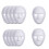 Halloween DIY White Paper Mask Pulp Blank 10 pcs 3