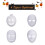 Halloween DIY White Paper Mask Pulp Blank 10 pcs 1