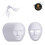 Halloween DIY White Paper Mask Pulp Blank 10 pcs 2