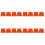 4Pièces Support Minéral Orange Pe Résistant Usage Bétail 8