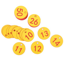 (Blue 1‑20/Pack) Beekeeping Hanging Numbered Tag Labels Farm Livestock Red 1-50/Pack