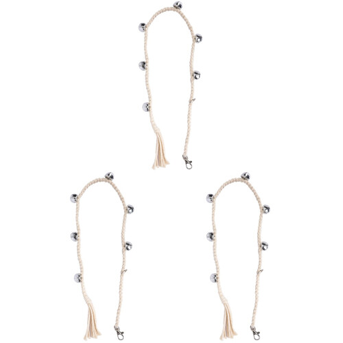 3Pcs Dog Training Door Bell Rope For Decorative Handle Use 1