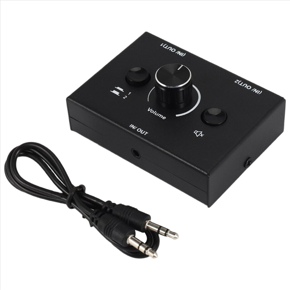 3.5Mm 2 Input 1 Output/1 Input 2 Output Audio Splitter Switcher 4853816439023