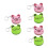 6 Pcs Mini Retractable Flexible Sewing Tape Measure With Keyring 7